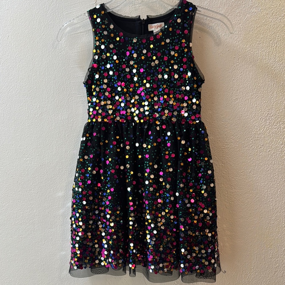 EUC Cat & Jack Black Formal Dress